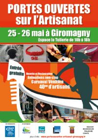 Salon Portes ouvertes sur l'Artisanat, 25 et 26 mai 2019. Du 25 juin au 26 mai 2019 à Giromagny.  10H00